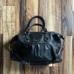 Coach Black Leather Women's Bag